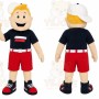 Black Shirt Boy Mascot Costume