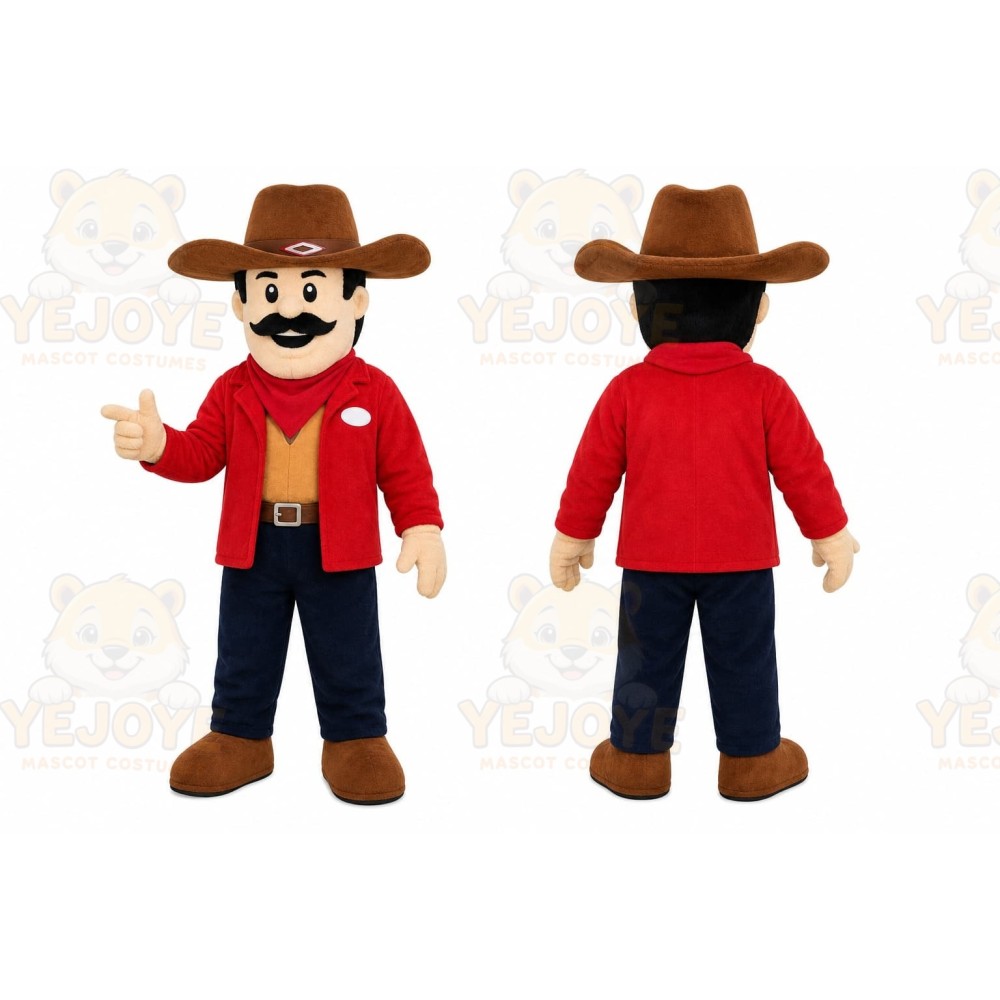 Cowboy Character Mascot Costume