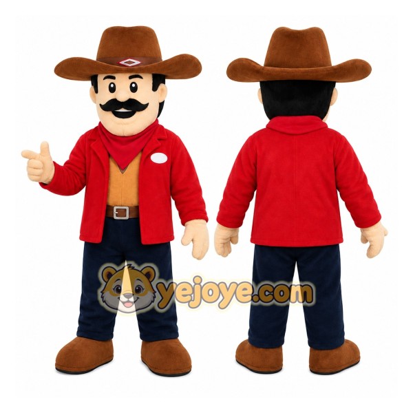 Cowboy Character Mascot Costume