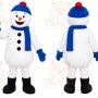Blue Snowman Mascot Costume