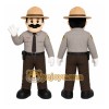 Explorer Man Mascot Costume Explorer Man Mascot Costume