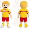 Yellow Shirt Boy Mascot Costume