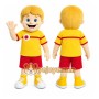 Yellow Shirt Boy Mascot Costume