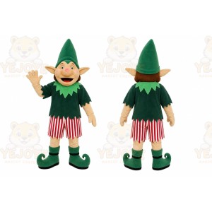Green Elf Mascot Costume
