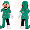 Festive Elf Boy Mascot Costume