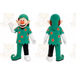Festive Elf Boy Mascot Costume