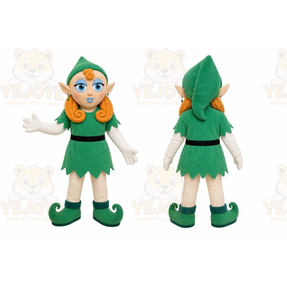 Elf Girl Mascot Costume