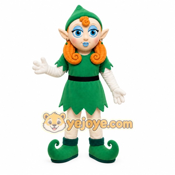 Elf Girl Mascot Costume