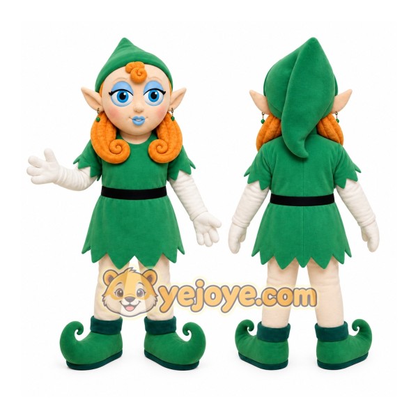 Elf Girl Mascot Costume