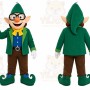 Green Elf Boy Mascot Costume