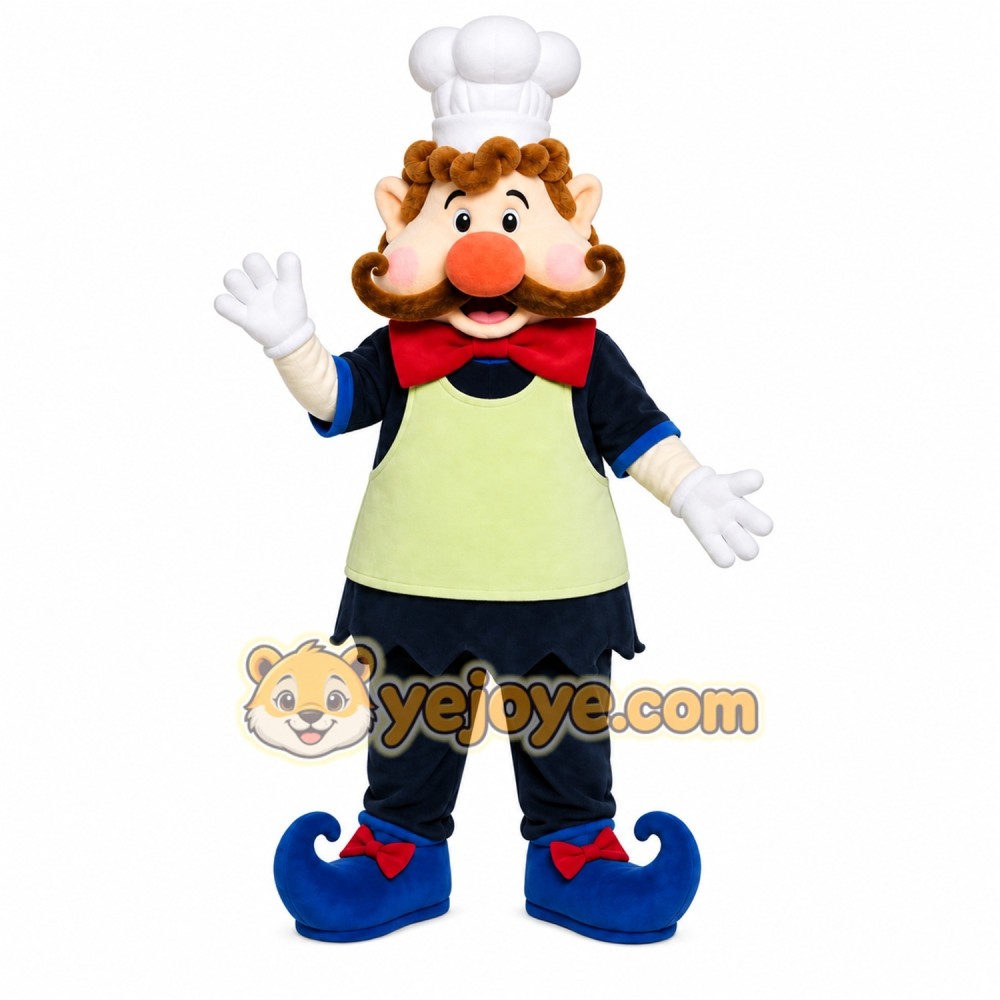 Chef Elf Mascot Costume Chef Elf Mascot Costume