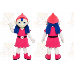 Pink Elf Girl Mascot Costume