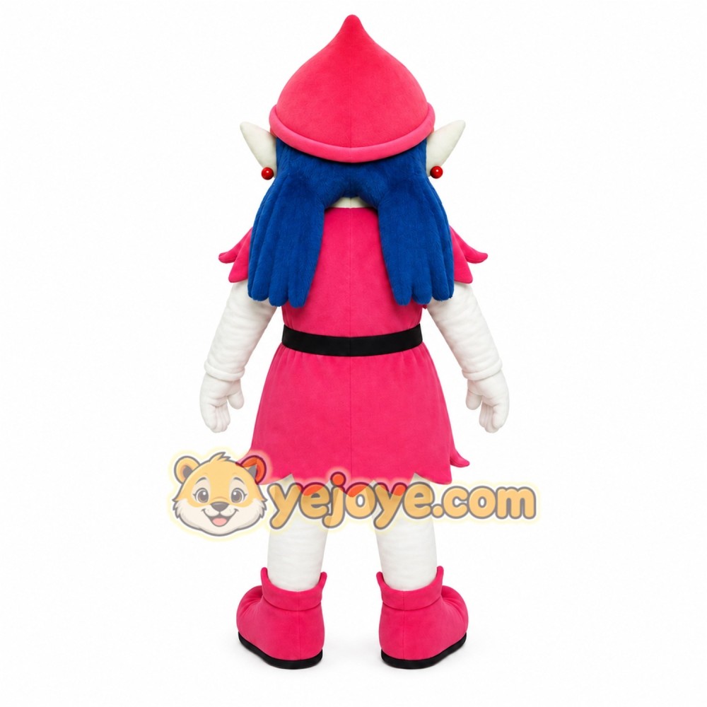 Pink Elf Girl Mascot Costume