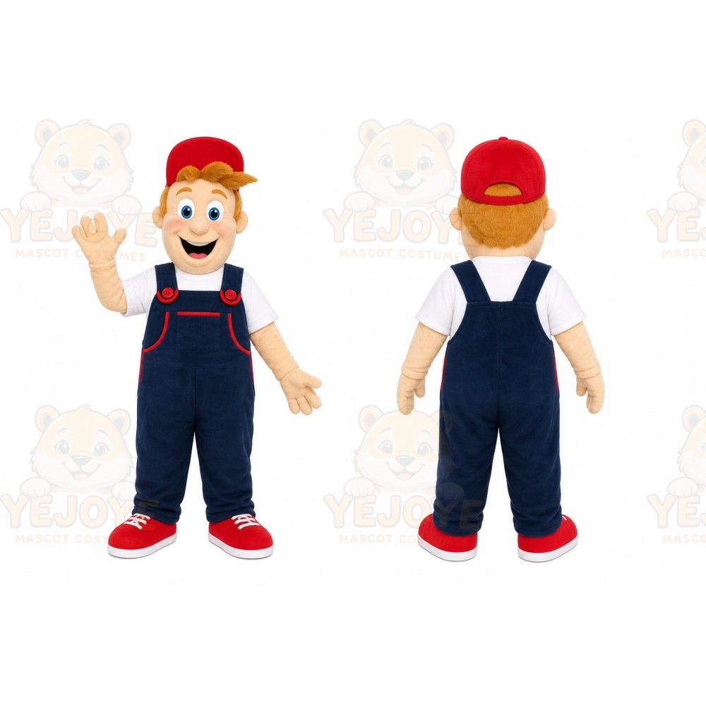 Worker Boy Mascot Costume