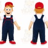 Worker Boy Mascot Costume