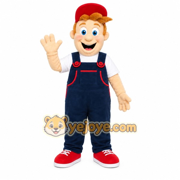 Worker Boy Mascot Costume