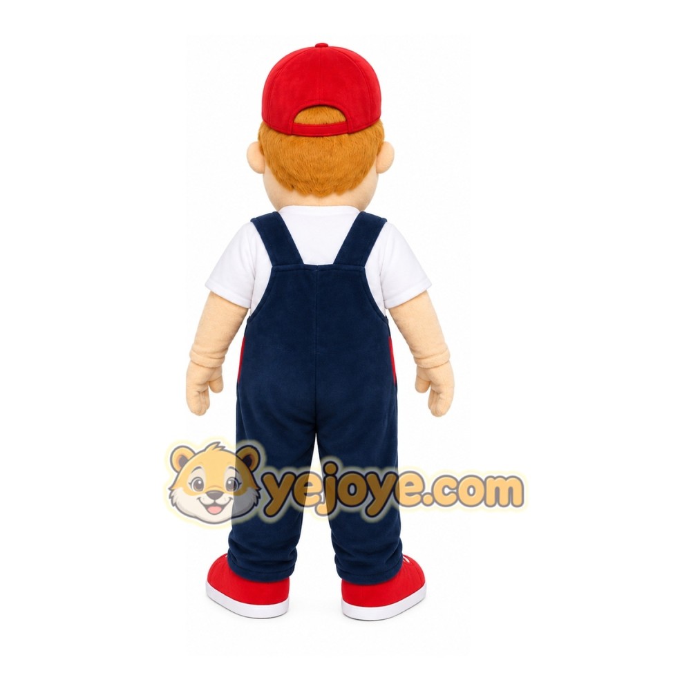 Worker Boy Mascot Costume