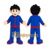Blue Red Boy Mascot Costume