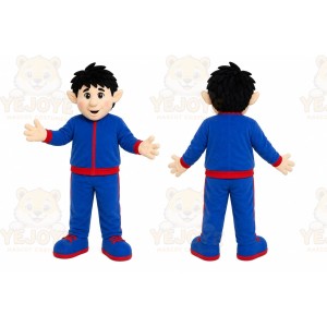 Blue Red Boy Mascot Costume