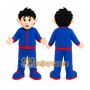 Blue Red Boy Mascot Costume
