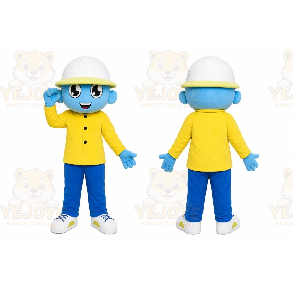 Yellow Raincoat Character Mascot Costume
