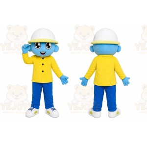Yellow Raincoat Character Mascot Costume