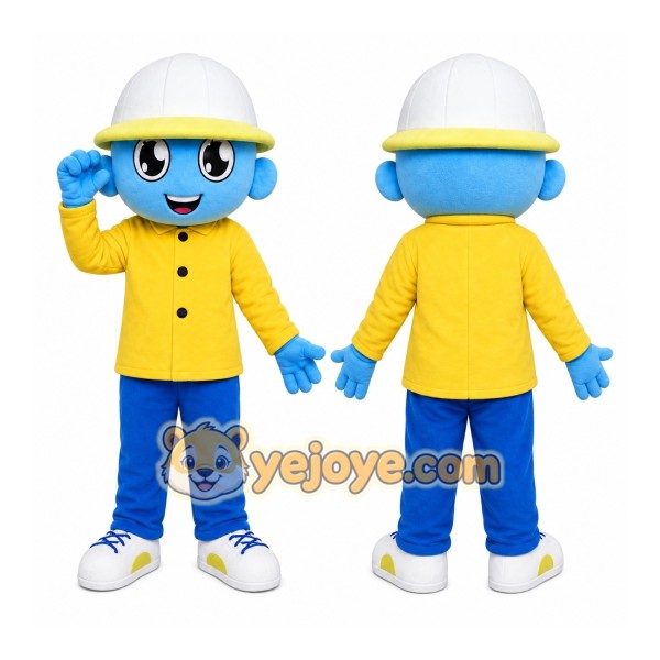 Yellow Raincoat Character Mascot Costume