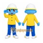 Yellow Raincoat Character Mascot Costume