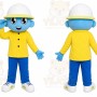 Yellow Raincoat Character Mascot Costume