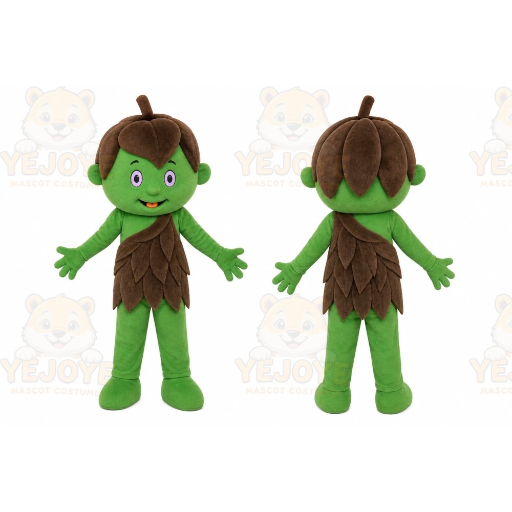 Green Leaf Girl Mascot Costume