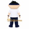 White Shirt Boy Mascot Costume White Shirt Boy Mascot Costume