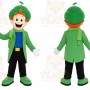 Green Clown Mascot Costume