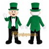 Green Leprechaun Mascot Costume Green Leprechaun Mascot Costume