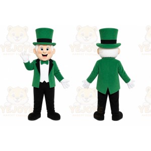 Green Leprechaun Mascot Costume