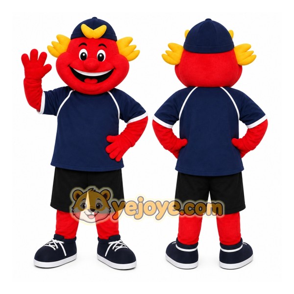 Red Imp/Devil Mascot Boy Mascot Costume
