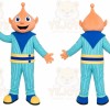 Peach Head Boy Mascot Costume
