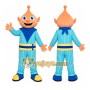 Peach Head Boy Mascot Costume