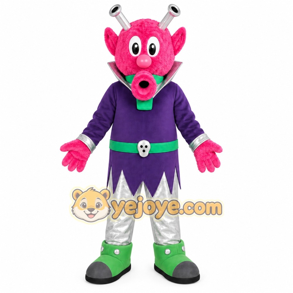 Pink Monster Mascot Costume