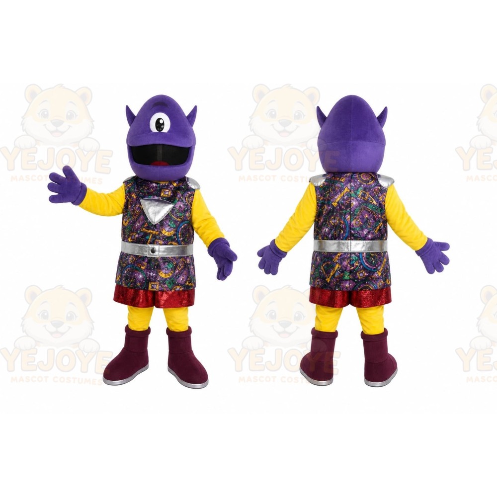 One-Eyed Alien Mascot Costume