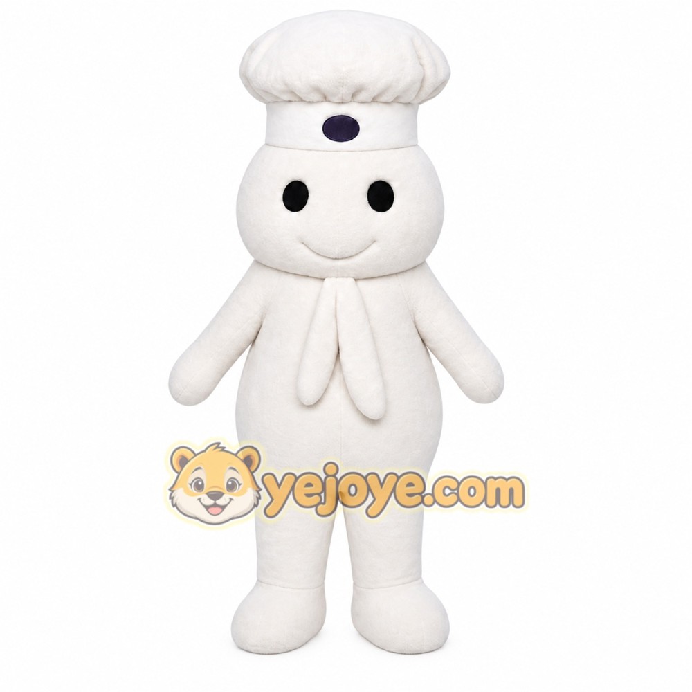 White Chef Octopus Mascot Costume White Chef Octopus Mascot Costume