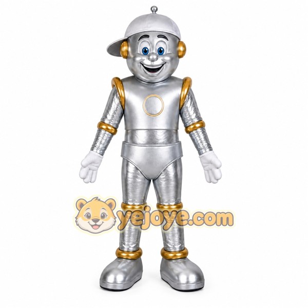 Silver Robot Mascot Costume