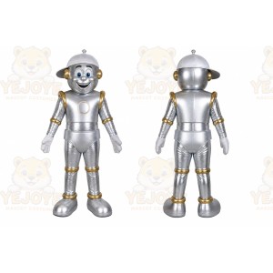 Silver Robot Mascot Costume