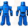 Blue Robot Mascot Costume