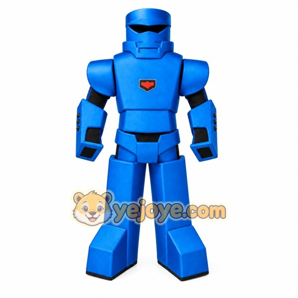 Blue Robot Mascot Costume