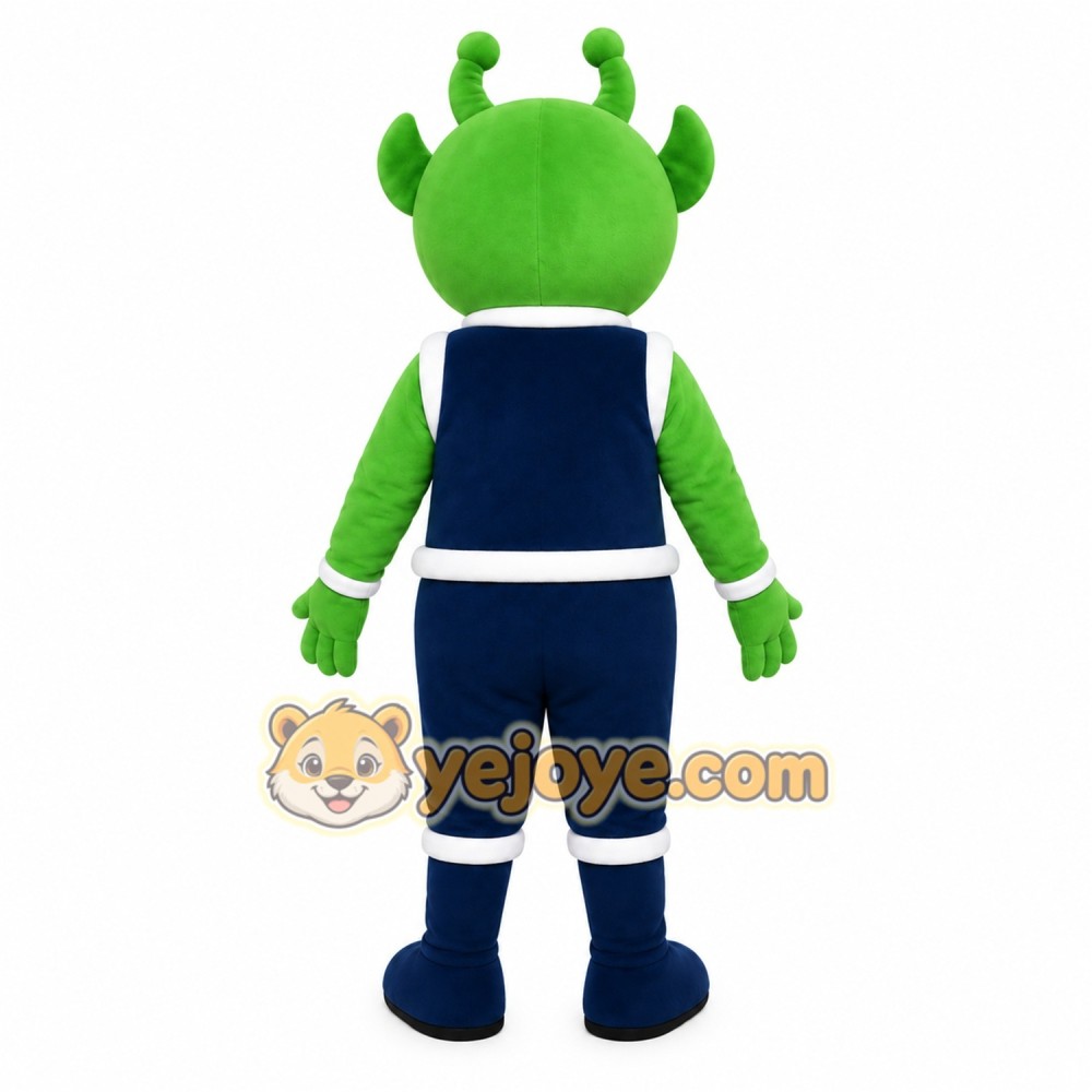 Green Alien Mascot Costume