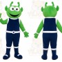 Green Alien Mascot Costume