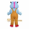 Blue Furry Monster Mascot Costume Blue Furry Monster Mascot Costume