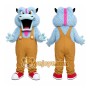 Blue Furry Monster Mascot Costume