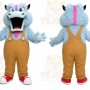 Blue Furry Monster Mascot Costume