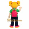 Backpack Girl Mascot Costume Backpack Girl Mascot Costume